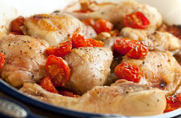 Chicken with Garlic & Tomatoes